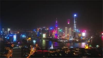 上海唯美夜景舞台背景视频素材免费下载 万图聚视频素材网