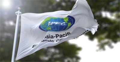  【4k】亚太经济合作组织旗帜