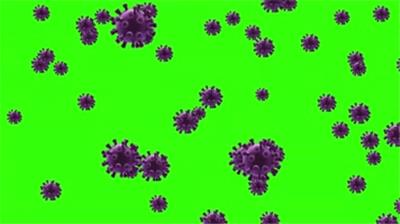  3d新型冠状病毒运动绿屏抠像