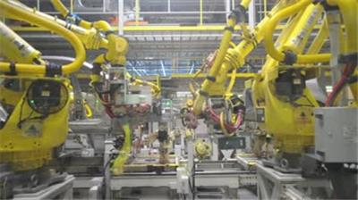  ai人工智能机器人全自动化汽车工厂生产线